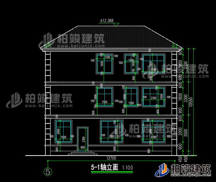 背立麵圖